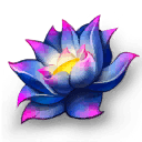 Blue lotus icon